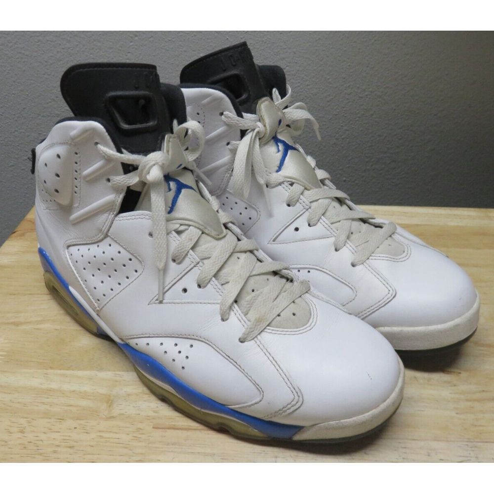 Nike Air Jordan 6 Sport Blue‎ Size 13 Shoes 384664 107 - missing back loops